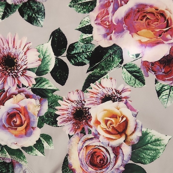 Zara Womens Midi Bodycon Longsleeve Dark Floral Dress - Picture 3 of 3